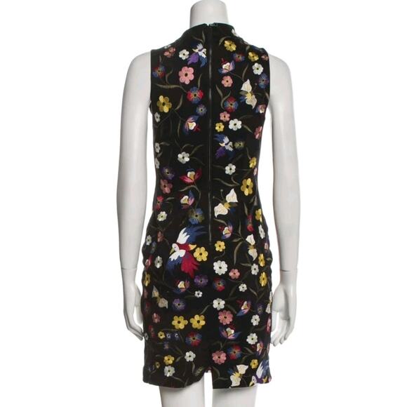 Alice + Olivia Embroidered Dress Floral Birds Flowers Butterfly Sz 2 (V5 - Picture 5 of 10